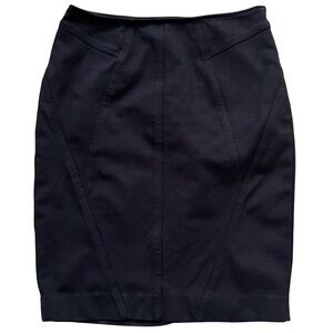 INC International Concepts Black Pencil Skirt Knee-Length. Cotton Spandex Blend